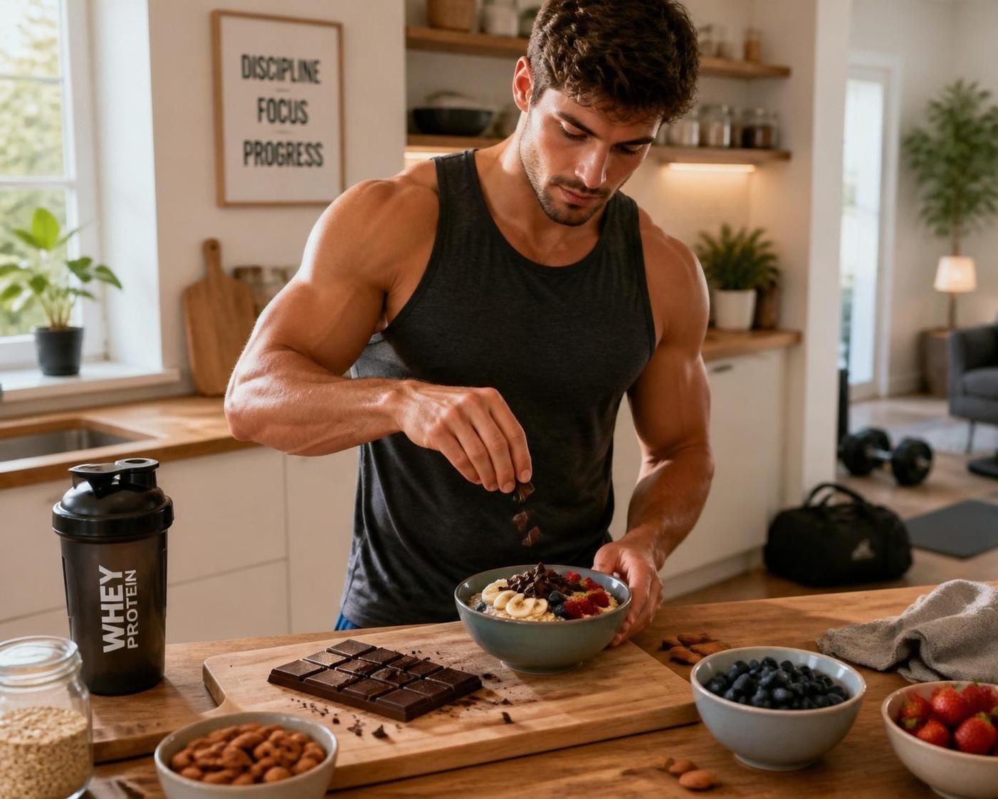 découvrez comment intégrer le chocolat noir dans votre alimentation musculation pour booster vos performances tout en profitant de ses bienfaits nutritionnels.