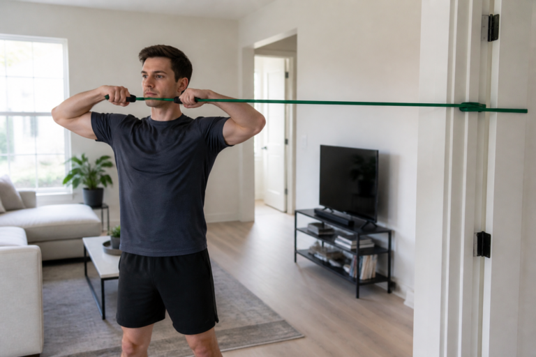 Face pull élastique : la version maison pour corriger la posture