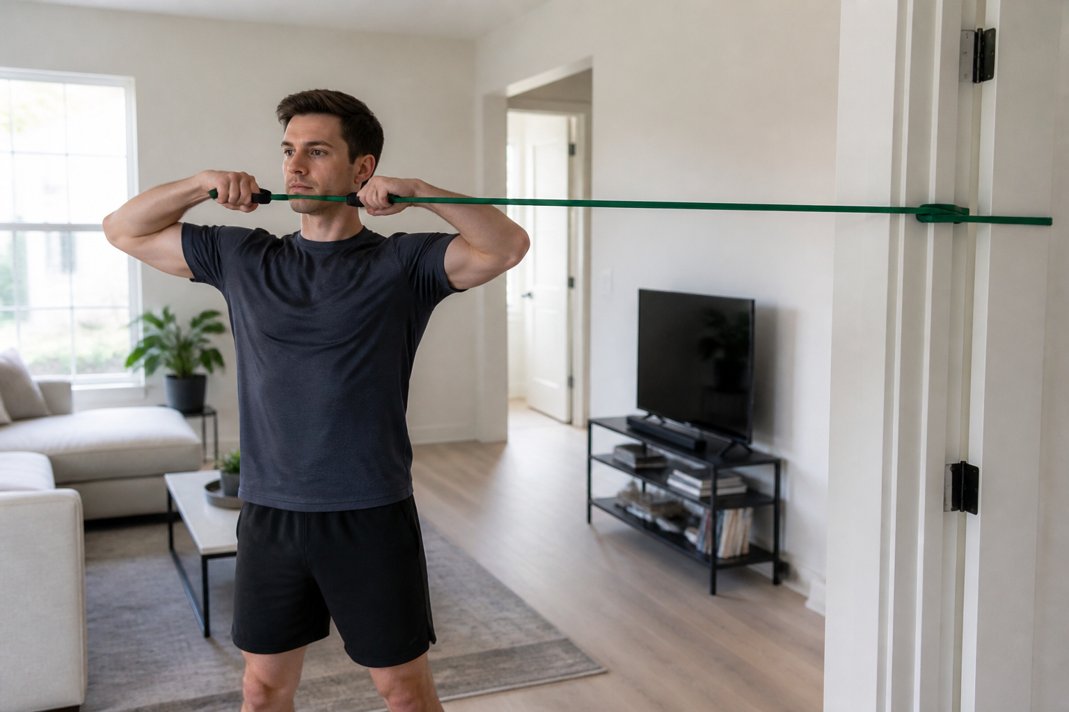 Face pull élastique : la version maison pour corriger la posture