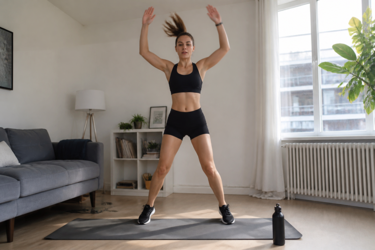 HIIT débutant : séance de 20 minutes sans matériel pour brûler des calories