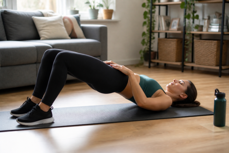 Hip thrust au sol : la variante simple pour progresser sans machine