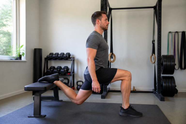 Squat bulgare : placement du pied, amplitude et muscles ciblés